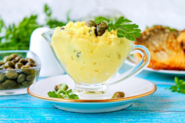 Домашний соус с каперсами