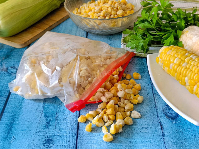 Заморозить кукурузу на зиму в початках и зернах