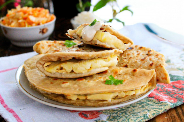 Кыстыбый татарские лепешки с картошкой