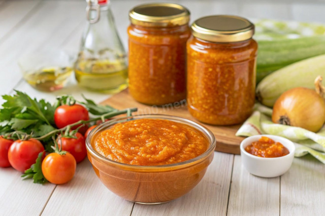 Кабачковая икра простая через мясорубку без чеснока