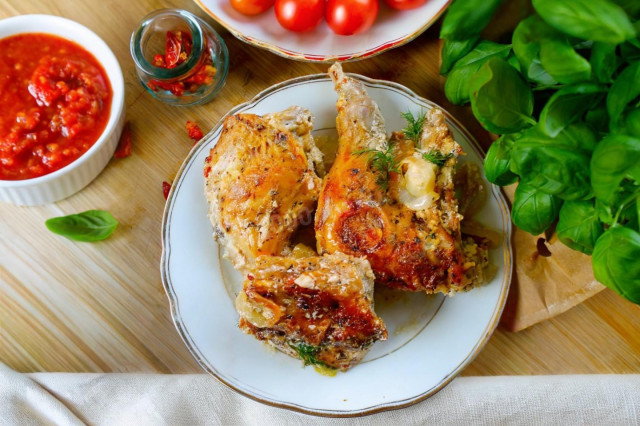 Кролик в духовке сочный и мягкий