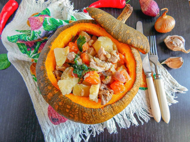 Фаршированная тыква запеченная в духовке