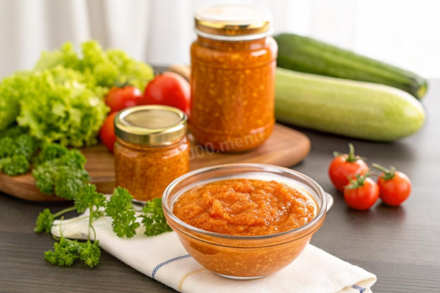 Кабачковая икра в рукаве на зиму