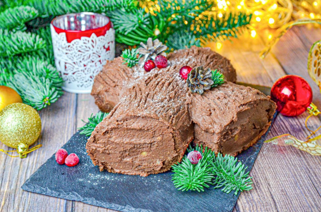 Торт Рождественское полено