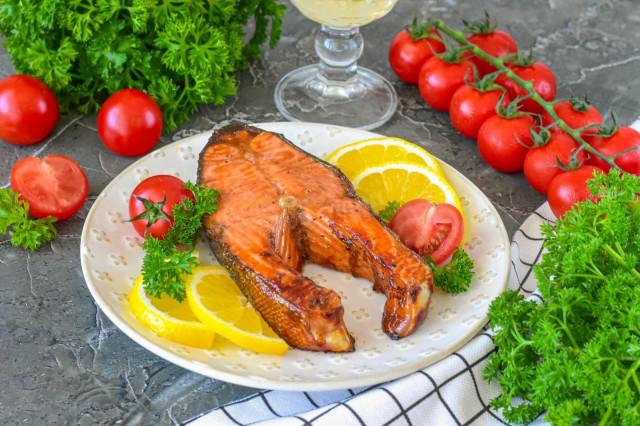 Стейк форели в аэрогриле