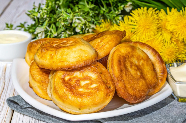 Пышные оладьи на кефире как у бабушки