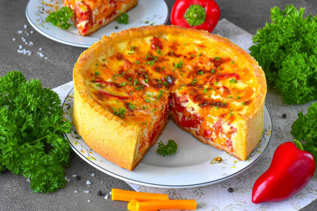 Овощной пирог в духовке