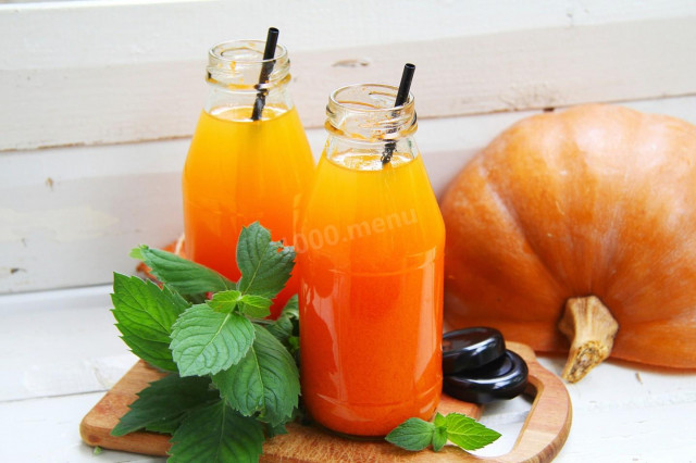 Морковно-тыквенный сок на зиму