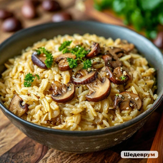 Ризотто из Ризони с белыми грибами