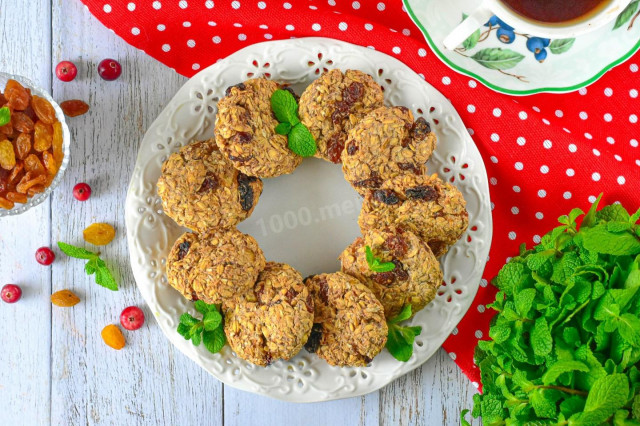 Овсяное печенье из банана и овсяных хлопьев ПП