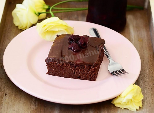 Шоколадный пирог из рисовой муки на воде