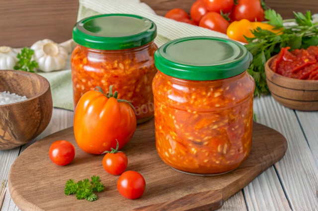 Завтрак туриста с рисом на зиму