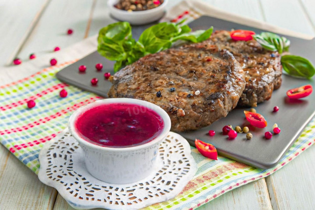 Клюквенный соус к мясу