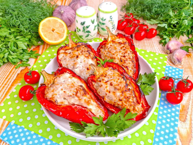 Фаршированный перец в аэрогриле