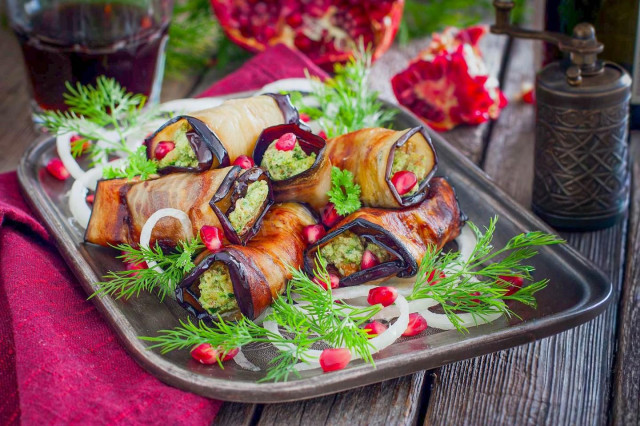 Баклажаны с орехами по грузински