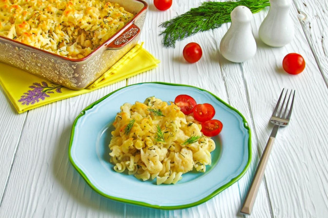 Макароны с цветной капустой