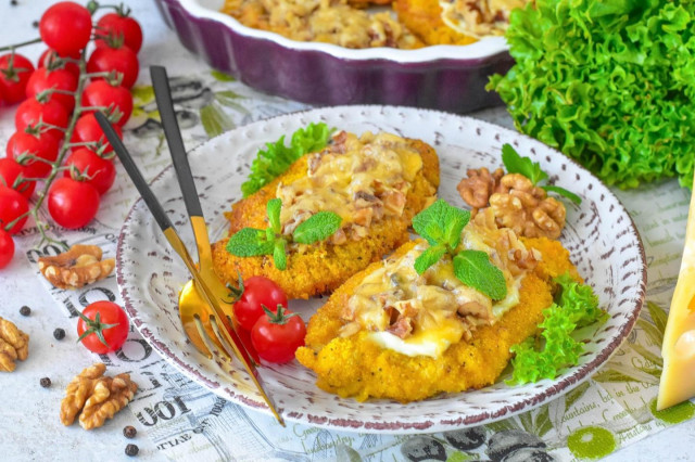 Курица по арабски в духовке с орехами
