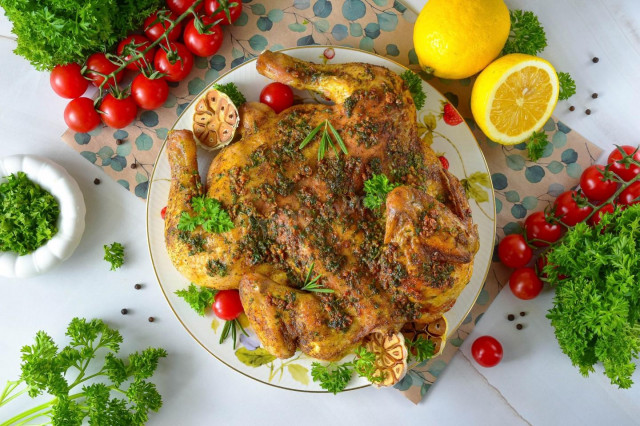 Курица в аэрогриле целиком