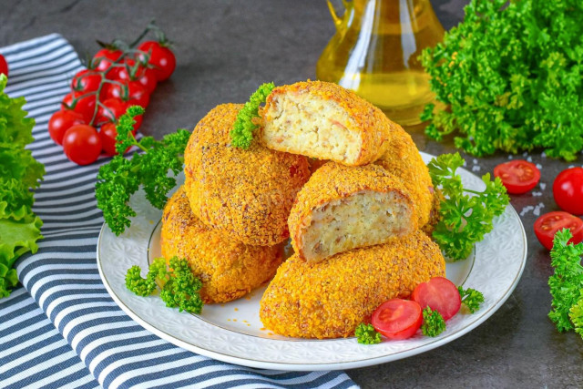 Рыбные котлеты в аэрогриле