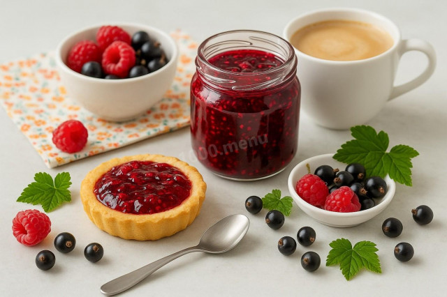 Варенье из малины и черной смородины