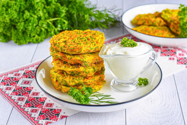 Оладьи из кабачков в духовке пышные