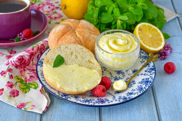Лимонное масло сливочное