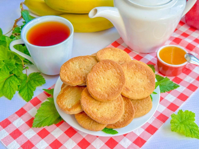 Простое банановое печенье в духовке