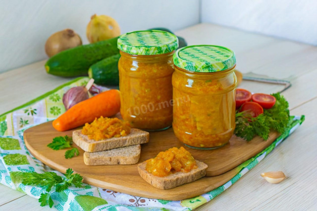 Кабачковая икра обжаренная