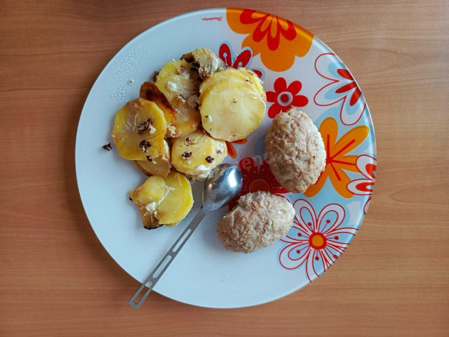 картофель с ёжиками