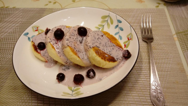 Сырники с рисовой мукой, жареные на сковороде