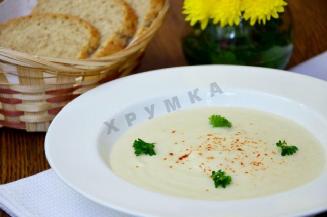 Белый крем-суп из топинамбура