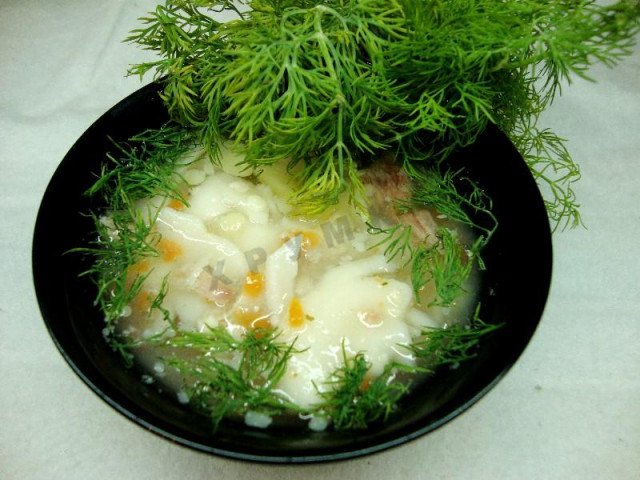 Суп с макаронами картошкой и мясом в мультиварке