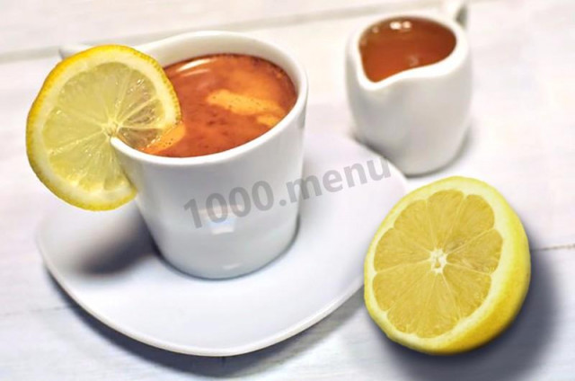 Кофе с лимоном и медом