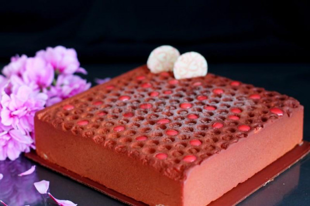 Велюровый торт с облепиховым мармеладом
