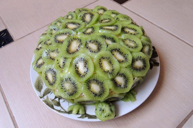Фруктовый торт Черепаха с киви