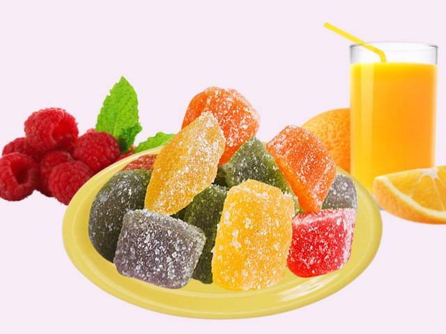Желейные конфеты из плодово ягодного сока