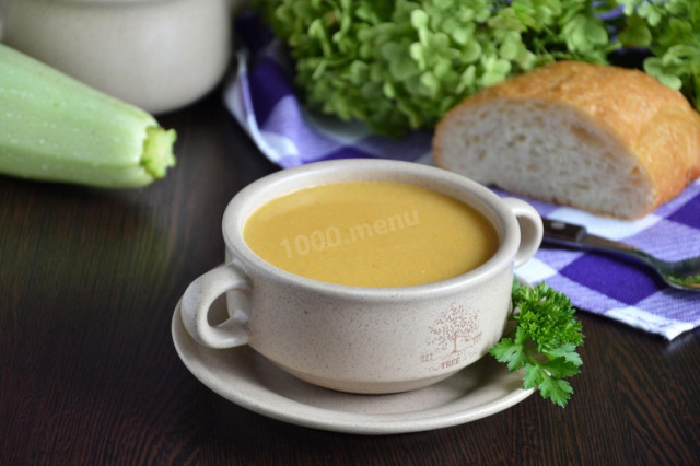 Кабачковый суп пюре классический