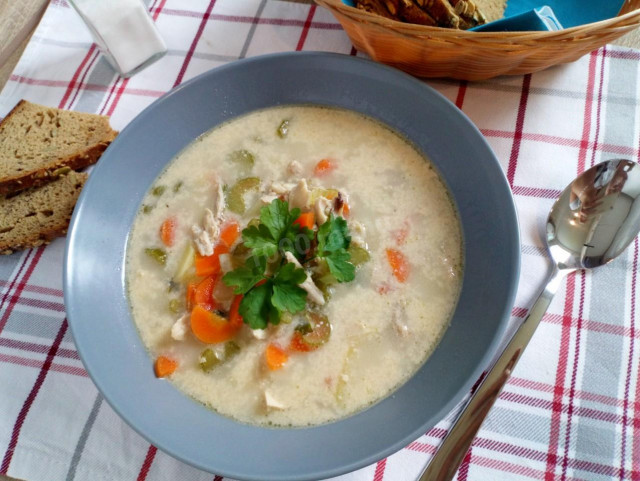 Бельгийский куриный суп Гентский Ватерзой