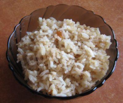Кутья из риса с изюмом