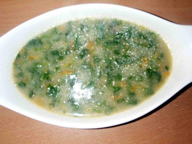 Суп-пюре из молодой крапивы